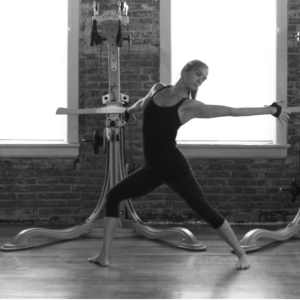 Julie Cordier creates space in her body with the GYROTONIC® Cobra® Pulley Tower Unit.